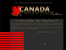 Tablet Screenshot of canadaexclusive.com